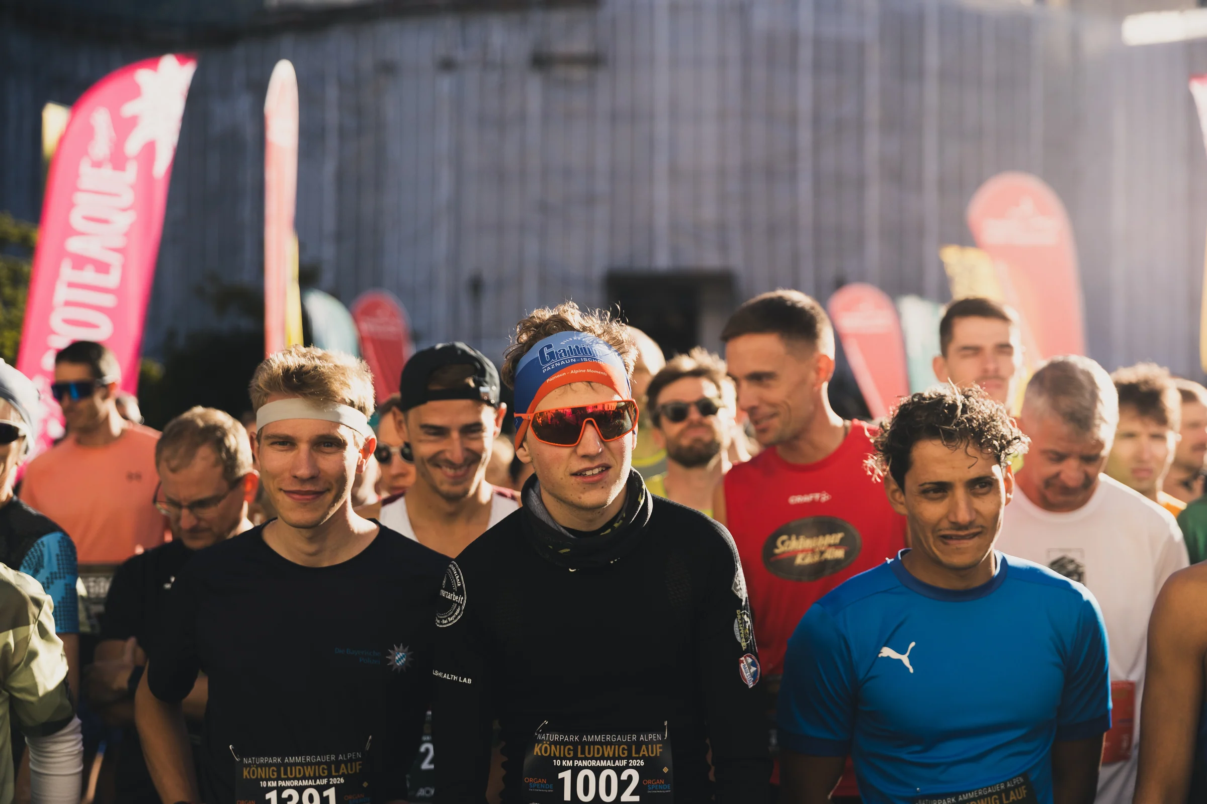 Participants at the König Ludwig Lauf in Ettal.